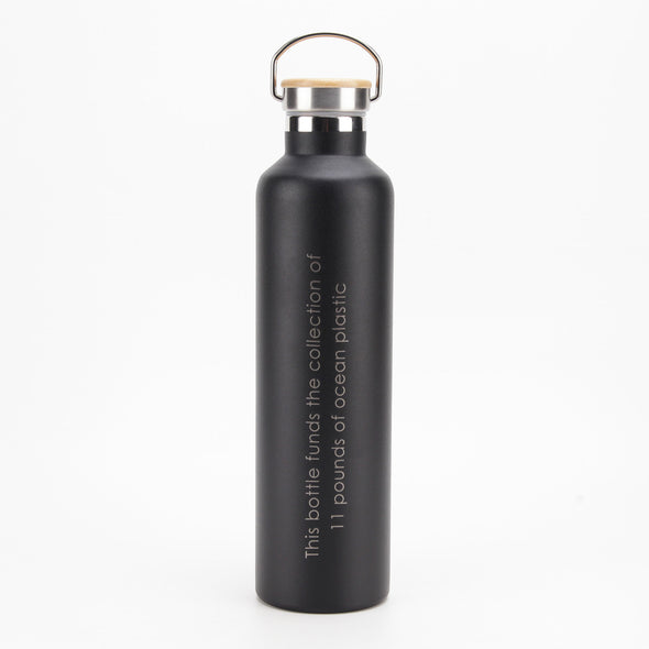 SeaClean Reusable Bottle (Charcoal Black) 1000ml