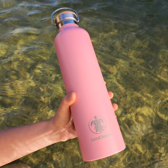 SeaClean Reusable Bottle (Pink Coral) 1000ml