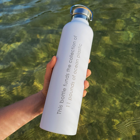 SeaClean Reusable Bottle (Glacier White) 1000ml