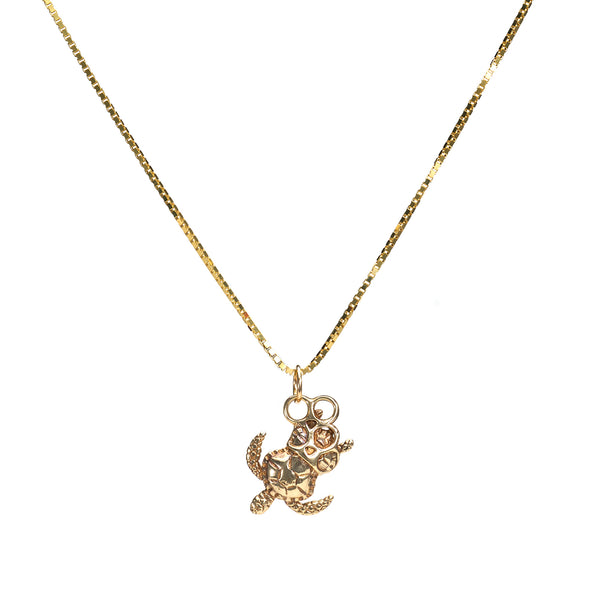 Peanut Necklace in 10k Yellow Gold