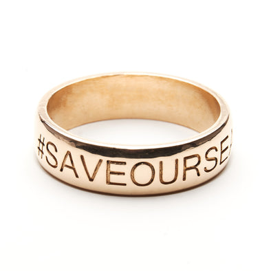 #Saveourseas Ring (Bronze)